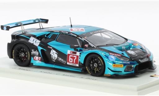 Modelauto Lamborghini Huracan GT3 No.67 Attempto Racing 24h Spa 2017 1/43 Spark