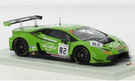 Modelauto Lamborghini Huracan GT3 No.82 GRT Grasser Racing Team 24h Spa 2018 1/43 Spark