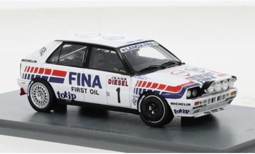 Modelauto Lancia Delta HF Integrale 16V No.1 Jolly Club Fina Rally WM Rally San Remo 1991 1/43 Spark