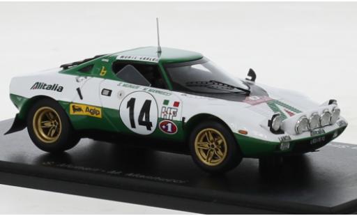 Modelauto Lancia Stratos HF No.14 Rally WM Rally Monte Carlo 1975 1/43 Spark