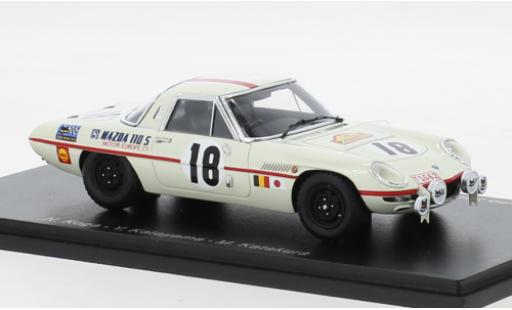 Modelauto Mazda Cosmo Base Sport 110S RHD No.18 Marathon de la Route 1968 1/43 Spark