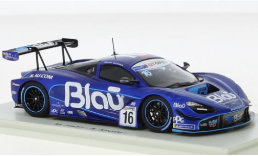 Modelauto McLaren 720 GT3 S No.16 Teo Martin Motorsport Blau Farmaceutica International GT Open 2019 1/43 Spark