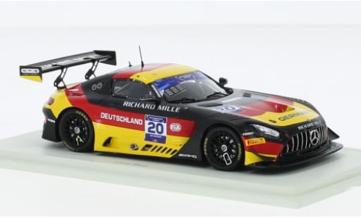 Modelauto Mercedes AMG GT GT3 3 No.20 Team Allemagne FIA Motorsport Games GT Sprint Cup Paul Ricard 2022 1/43 Spark