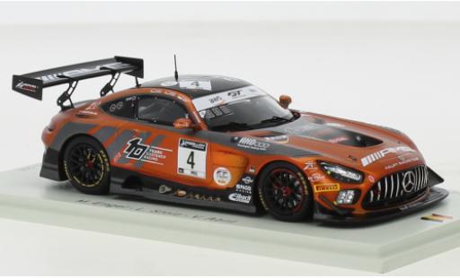 Modelauto Mercedes AMG GT GT3 3 No.4 AMG Team HRT 24h Spa 2020 1/43 Spark