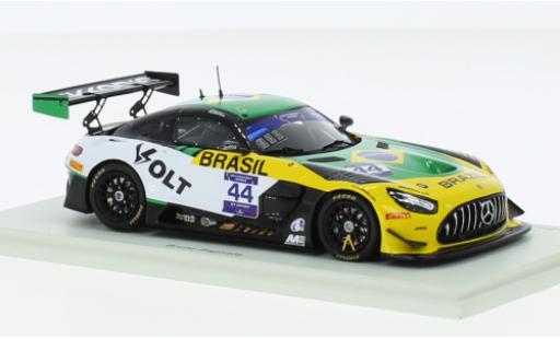 Modelauto Mercedes AMG GT GT3 3 No.44 Team Brazil FIA Motorsport Games GT Sprint Cup Paul Ricard 2022 1/43 Spark