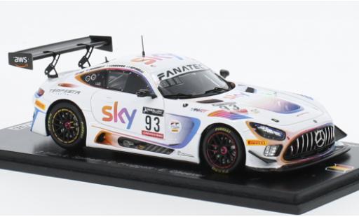 Modelauto Mercedes AMG GT GT3 3 No.93 SKY - Tempesta Racing SKY 24h Spa 2022 1/43 Spark