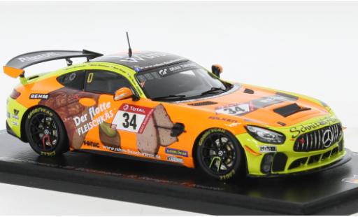 Modelauto Mercedes AMG GT GT4 4 No.34 Schnitzelalm Racing 24h N&Atilde;&frac14;rburgring 2021 1/43 Spark