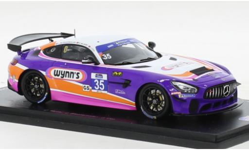 Modelauto Mercedes AMG GT GT4 4 No.35 -AMG Team Riley Motorsports IMSA Watkins Glen 2019 1/43 Spark