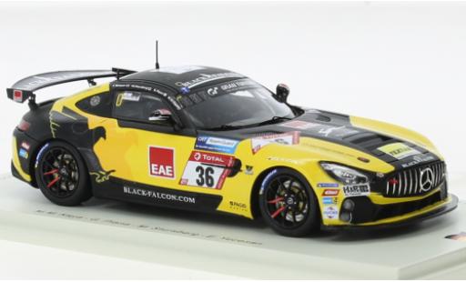 Modelauto Mercedes AMG GT GT4 4 No.36 zwart Falcon Team TEXTAR 24h N&Atilde;&frac14;rburgring 2021 1/43 Spark