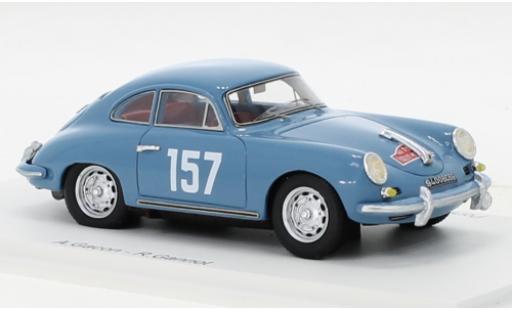 Modelauto Porsche 356 B B 1600 S No.157 Rally Monte Carlo 1960 1/43 Spark