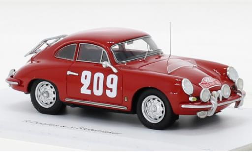 Modelauto Porsche 356 B B T5 1600 No.209 Rally Monte Carlo 1962 1/43 Spark