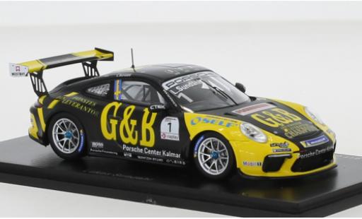 Modelauto Porsche 911 GT3 (991) Cup No.1 Carrera Cup Scandinavia 2020 1/43 Spark