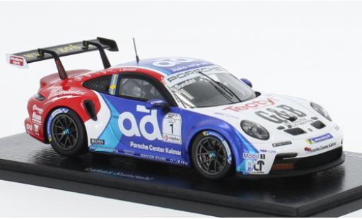 Modelauto Porsche 911 GT3 Cup No.1 Carrera Scandinavia 2022 1/43 Spark