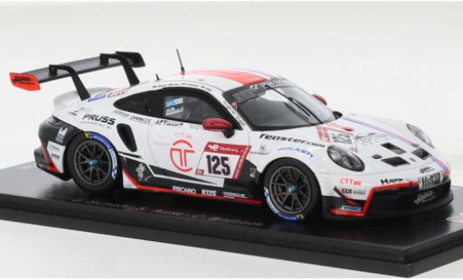 Modelauto Porsche 911 GT3 Cup No.125 Huber Motorsport 24h N&Atilde;&frac14;rburgring 2022 1/43 Spark