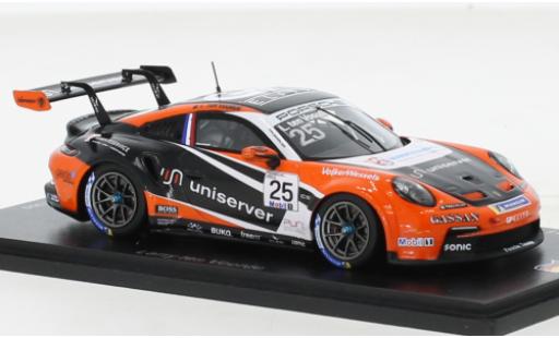 Modelauto Porsche 911 GT3 Cup No.25 Carrera Duitsland 2021 1/43 Spark