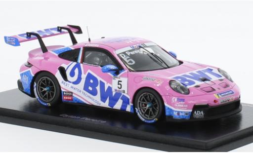 Modelauto Porsche 911 GT3 Cup No.5 BWT Supercup 2022 1/43 Spark