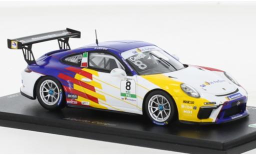 Modelauto Porsche 911 GT3 Cup No.8 Carrera Italia 2021 1/43 Spark