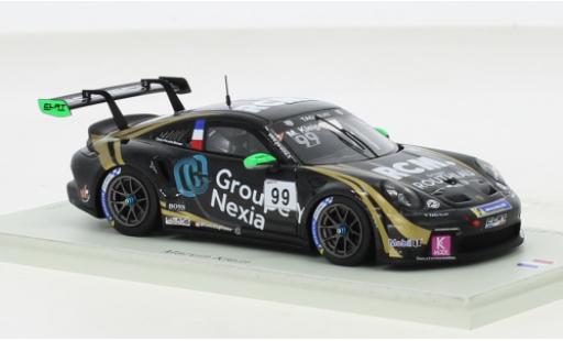 Modelauto Porsche 911 GT3 Cup No.99 Carrera France 2021 1/43 Spark
