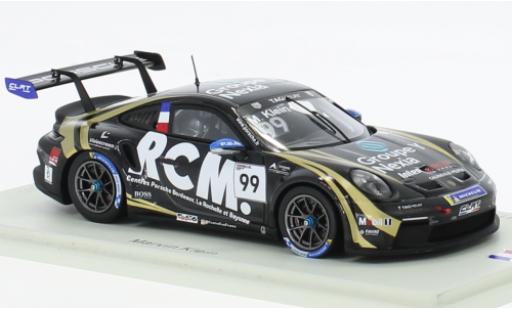 Modelauto Porsche 911 GT3 Cup No.99 Carrera France 2022 1/43 Spark