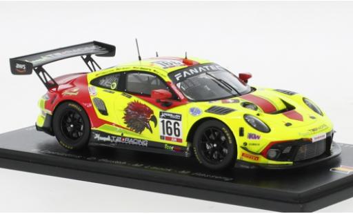 Modelauto Porsche 911 GT3 R No.166 Haegeli By T2 Racing 24h Spa 2021 1/43 Spark