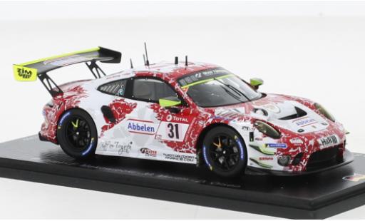 Modelauto Porsche 911 GT3 R No.31 Frikadelli Racing Team 24h Nuerburgring 2021 1/43 Spark
