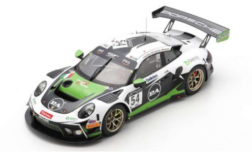 Modelauto Porsche 911 GT3 R (991) No.54 Dinamic Motorsport 24h Spa 2020 1/18 Spark