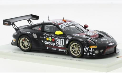 Modelauto Porsche 911 GT3 R No.911 Herberth Motorsport 24h Spa 2021 1/43 Spark