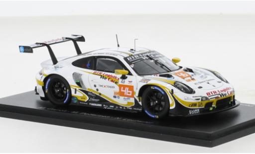 Modelauto Porsche 911 RSR -19 No.46 Team Project 1 24h Le Mans 2022 1/43 Spark