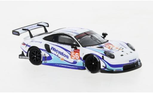 Modelauto Porsche 911 RSR -19 No.56 Team Project 1 24h Le Mans 2020 1/87 Spark