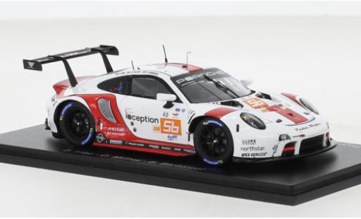 Modelauto Porsche 911 RSR -19 No.56 Team Project 1 24h Le Mans 2022 1/43 Spark