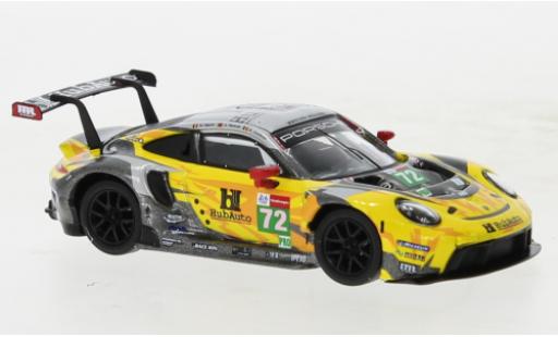Modelauto Porsche 911 RSR -19 No.72 Hub voiture Racing 24h Le Mans 2021 1/64 Spark