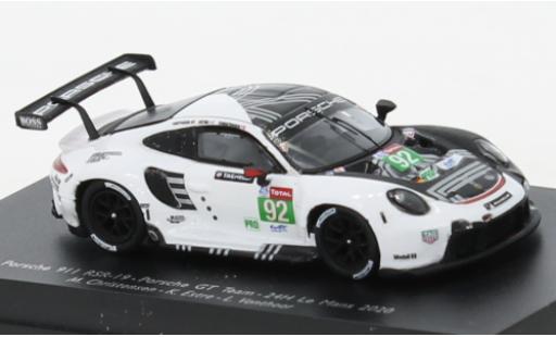 Modelauto Porsche 911 RSR -19 No.92 GT Team 24h Le Mans 2020 1/18 Spark