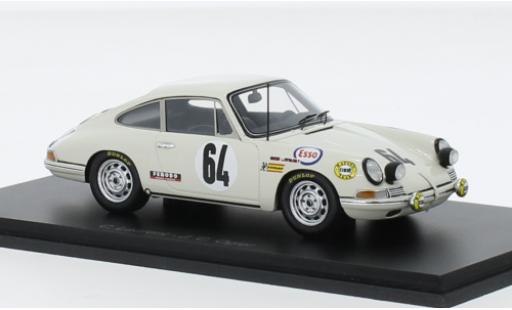 Modelauto Porsche 911 T T No.64 24h Le Mans 1968 1/43 Spark