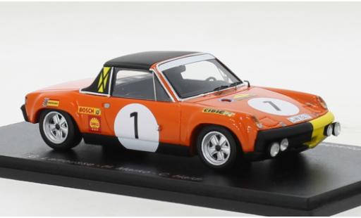 Modelauto Porsche 914/6 Base /6 No.1 Marathon de la Route 1970 1/43 Spark