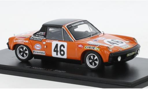 Modelauto Porsche 914/6 Base /6 No.46 24h Le Mans 1971 1/43 Spark