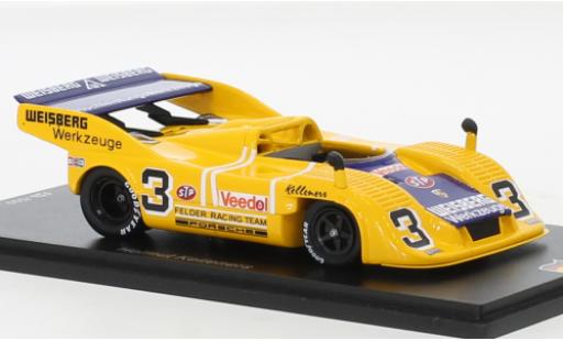 Modelauto Porsche 917 1973 /30 RHD No.3 Weisberg Interserie Hockenheim 1/43 Spark
