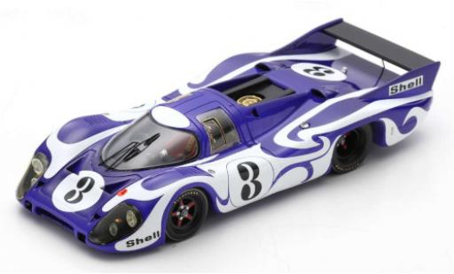Modelauto Porsche 917 1970 LH RHD No.3 24h Le Mans Practice 1/43 Spark