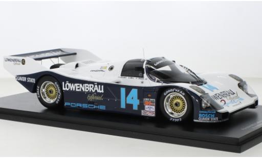 Modelauto Porsche 962 1986 C No.14 L&Atilde;&para;wenbr&Atilde;&curren;u IMSA 24h Daytona 1/18 Spark