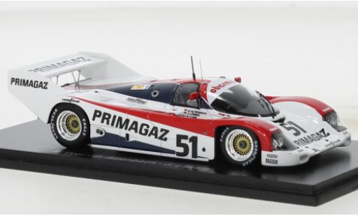 Modelauto Porsche 911 1991 C No.51 24h Le Mans 1/43 Spark
