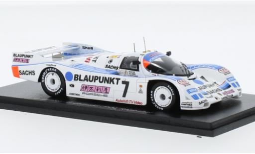 Modelauto Porsche 962 1989 C No.7 Joest Racing Blaupunkt 24h Le Mans 1/43 Spark