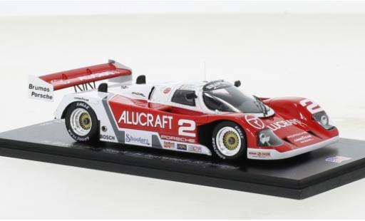 Modelauto Porsche 962 1990 C RHD No.2 Alucraft IMSA 24h Daytona 1/43 Spark