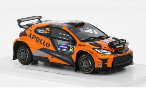 Modelauto Toyota Yaris Rally2 GR No.25 rood Grey Team Rally WM Rally Zweden 2024 1/43 Spark