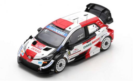 Modelauto Toyota Yaris WRC No.1 Gazoo Racing DMG MORI Rally WM Rally Croatia 2021 S.Ogier/J.Ingrassia 1/43 Spark