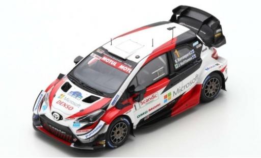 Modelauto Toyota Yaris WRC No.1 Gazoo Racing WRT Microsoft Arctic Lapland Rally 2020 K.Rovanper&Atilde;&curren;/J.Halttunen 1/43 Spark