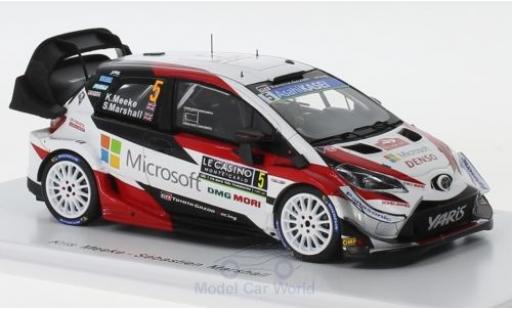Modelauto Toyota Yaris WRC No.5 Gazoo Racing WRT Rally WM Rally Monte Carlo 2019 K.Meeke/S.Marshall 1/43 Spark