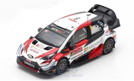 Modelauto Toyota Yaris WRC No.8 Microsoft Rally Portugal 2019 O.T&Atilde;&curren;nak/M.J&Atilde;&curren;rveoja 1/43 Spark