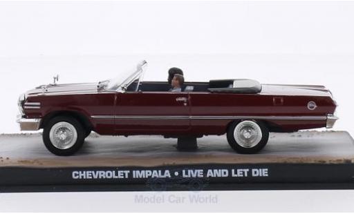 Modelauto Chevrolet Impala Convertible Cabriolet rood James Bond 007 Leben en sterben lassen zonder Vitrine 1/43 SpecialC