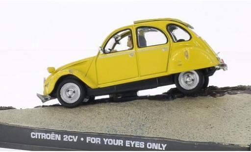 Modelauto Citroen 2CV Berline 6 geel James Bond 007 In t&Atilde;&para;dlicher Mission zonder Vitrine 1/43 SpecialC