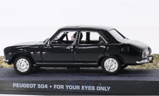 Modelauto Peugeot 504 Berline zwart James Bond 007 In t&Atilde;&para;dlicher Mission zonder Vitrine 1/43 SpecialC