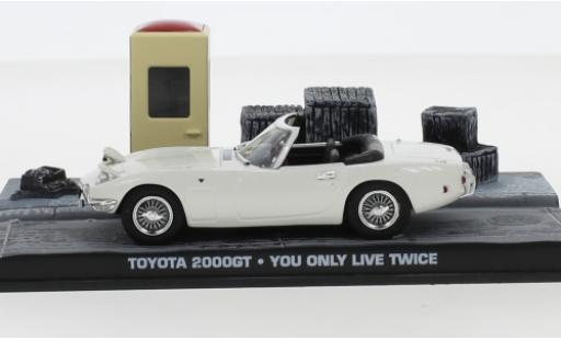 Modelauto Toyota 2000 GT James Bond Cabriolet wit RHD 007 1967 Man lebt nur zweimal sans figurines 1/43 SpecialC